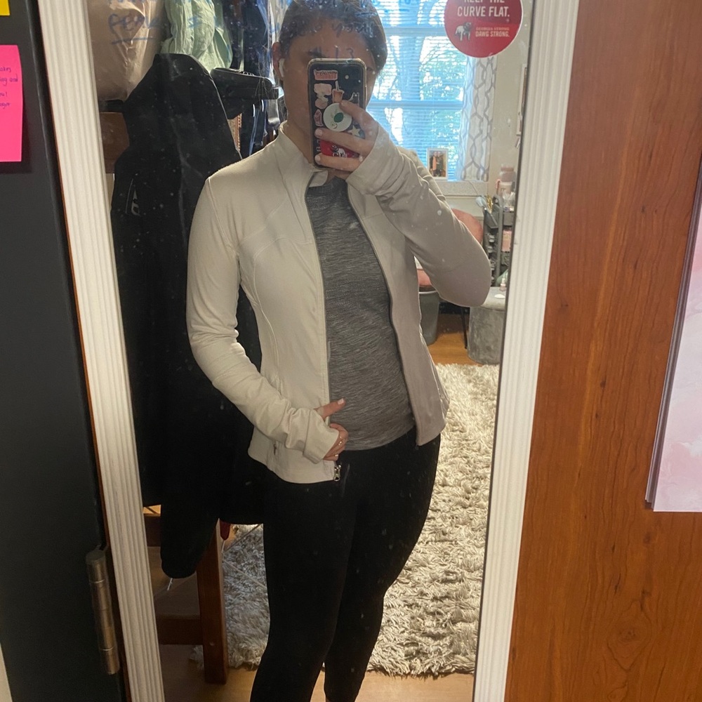 White lululemon jacket!!